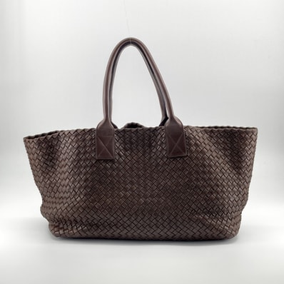 BOTTEGAVENETA(ボッテガヴェネタ) イントレチャート カバ MM ナッパレザー 115664 トートバッグ ブラウン