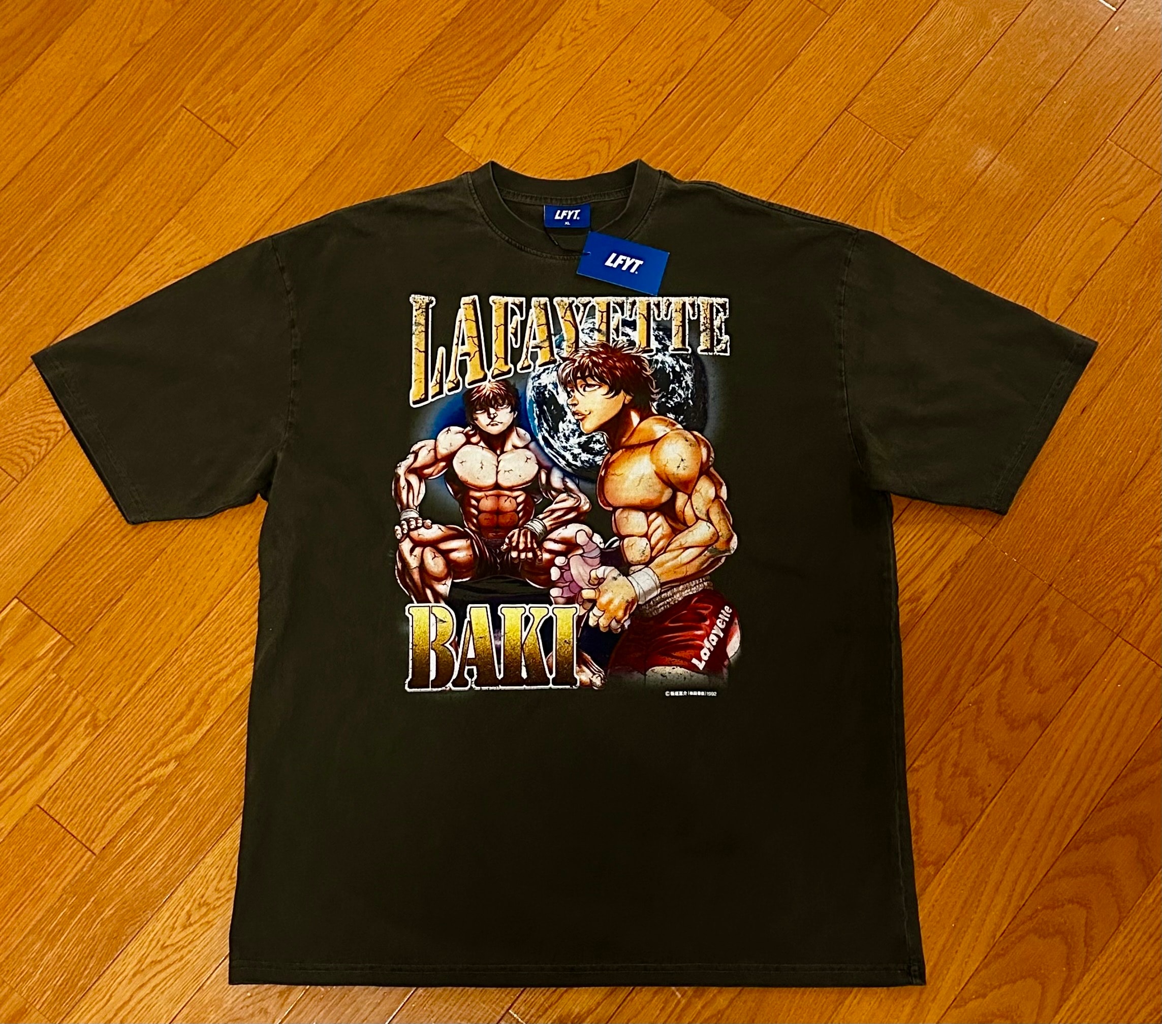 刃牙 x LFYT HANMA BAKI TEE "VINTAGE BLACK"