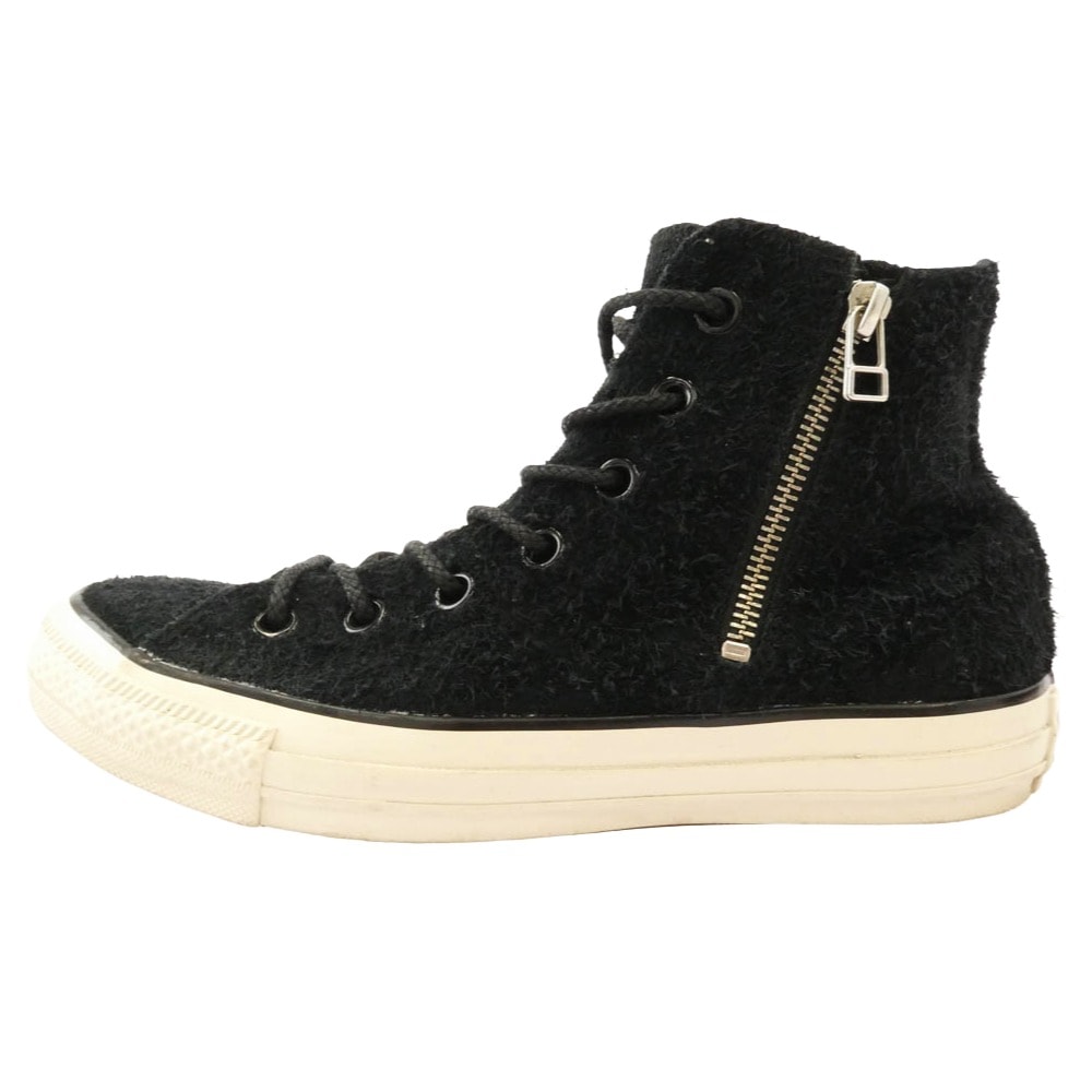 CONVERSE コンバース スニーカー 1SD239 x SINME シンメ ALL STAR US Z HI サイドジップ ハイカット スニーカー ブラック系 24.5cm【中古】