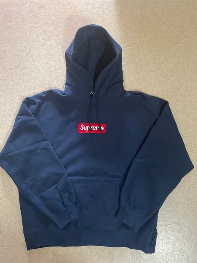 Supreme Box Logo Hooded Sweatshirt "Navy" (24FW)
