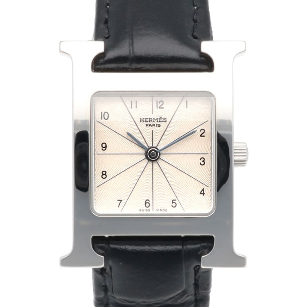 エルメス Hウォッチ 腕時計 時計 ステンレススチール HH1.210 クオーツ レディース 1年保証 HERMES  中古