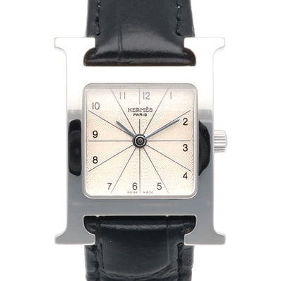 エルメス Hウォッチ 腕時計 時計 ステンレススチール HH1.210 クオーツ レディース 1年保証 HERMES 中古