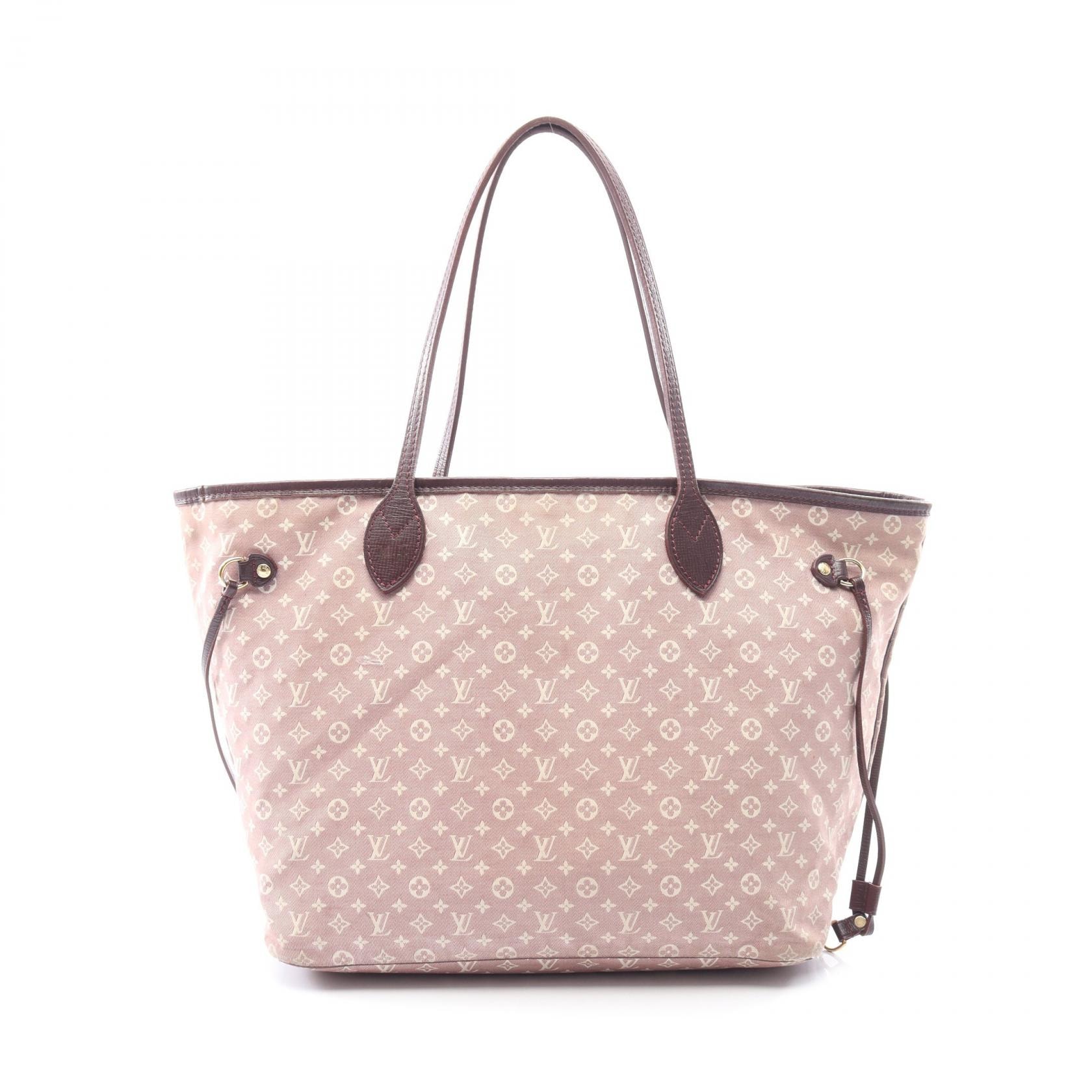 ルイ・ヴィトン LOUIS VUITTON ネヴァーフルMM トートバッグ バッグ キャンバス レザー モノグラム・イディール セピア レディース ボルドー系 / アイボリー系 M40515 【中古】