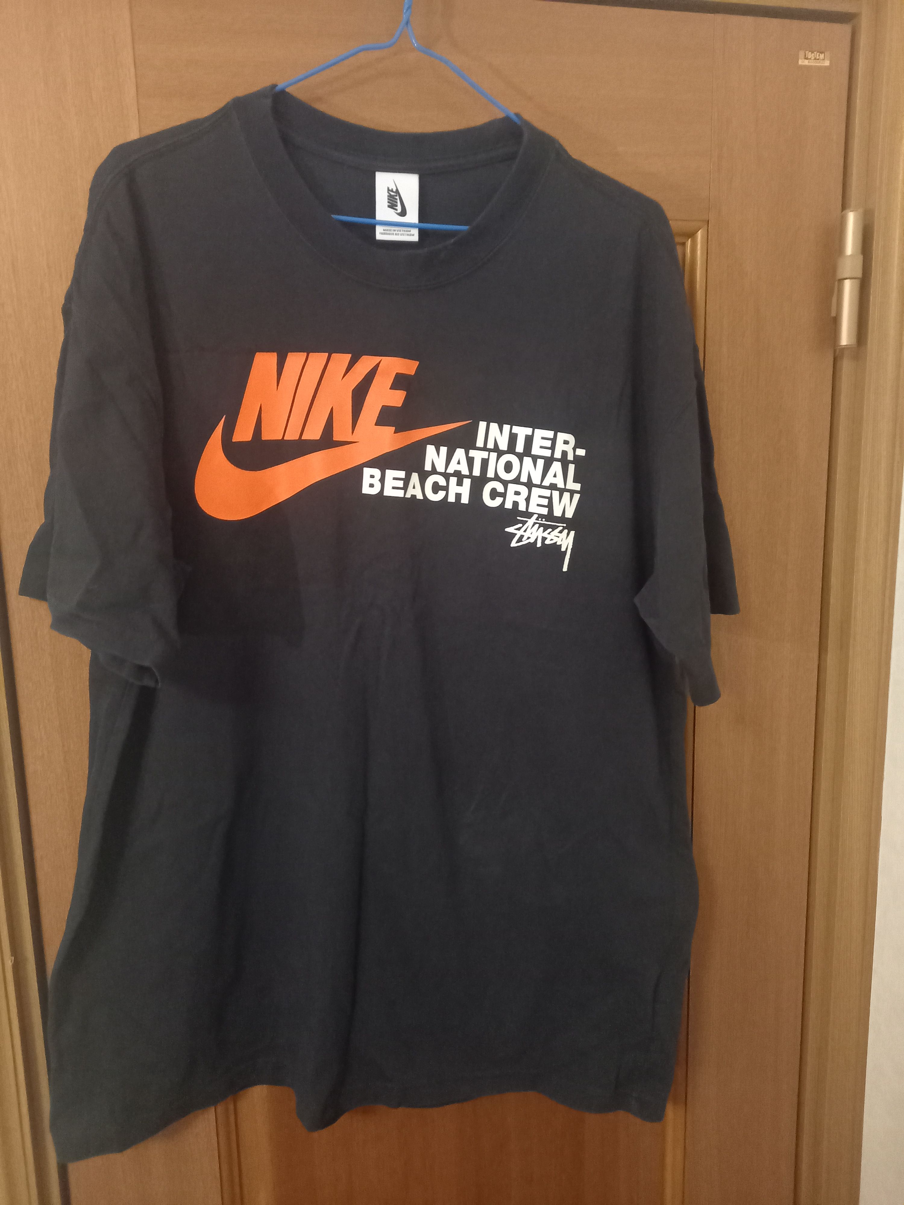 Nike x Stussy International Beach Crew T-Shirt "Black"