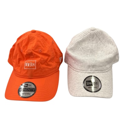 186001 現状品 NEW ERA ニューエラ キャップ まとめ COOPERSTOWN オレンジ 9TWENTY ADJUSTABLE ユニセックス 2点まとめ売り