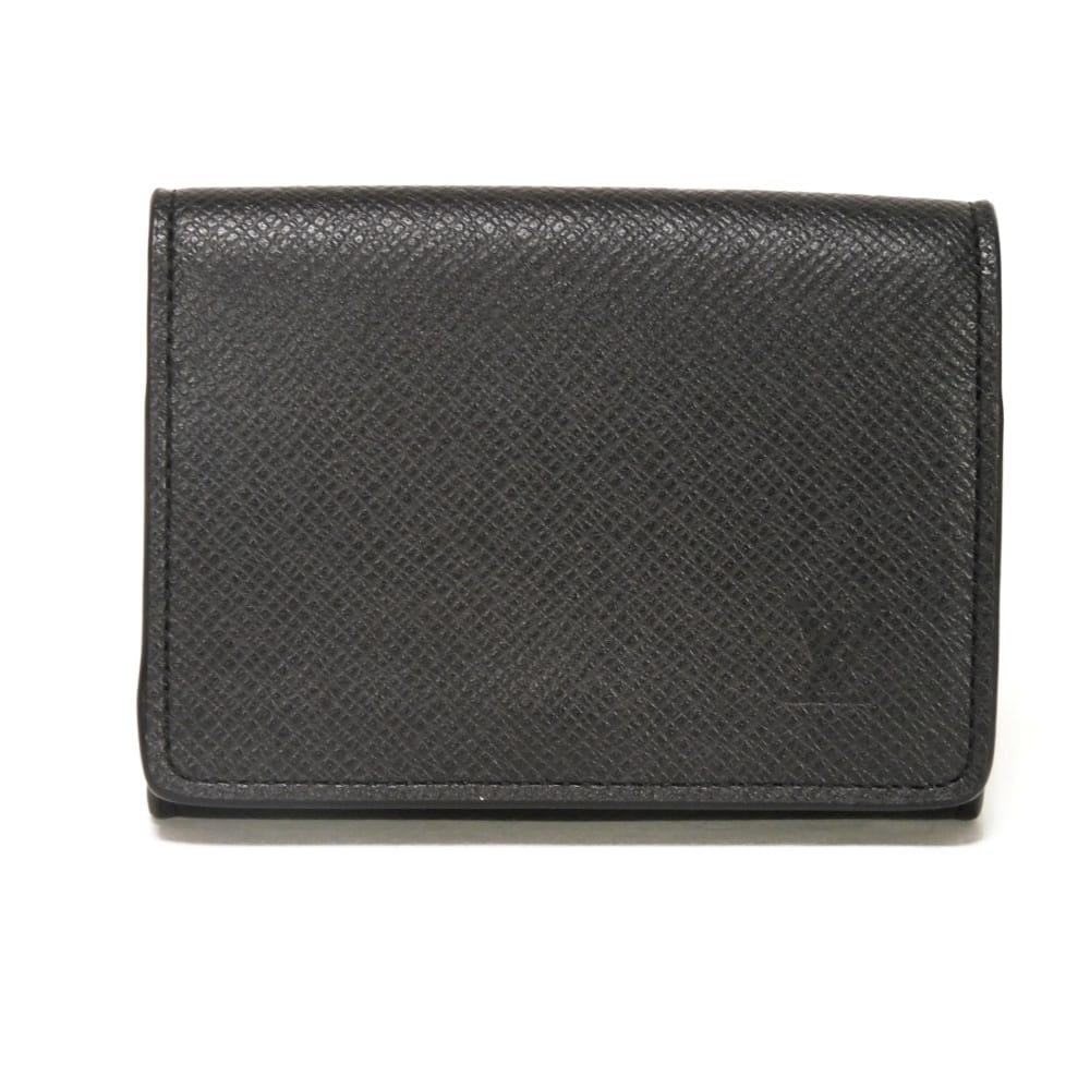 Louis Vuitton Enveloppe Carte de Visite Taiga "Noir"
