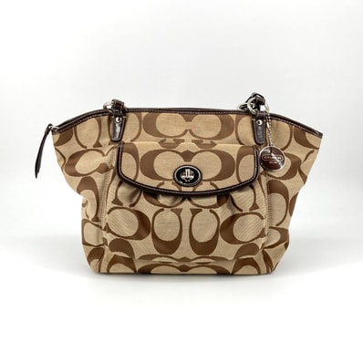 COACH(コーチ) シグネチャー ターンロック F14659 トートバッグ ベージュ