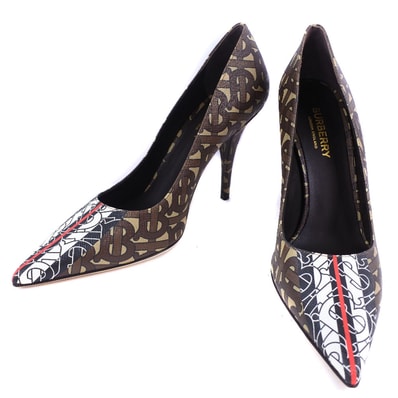 バーバリー モノグラム 8018752 1003 レディースパンプス