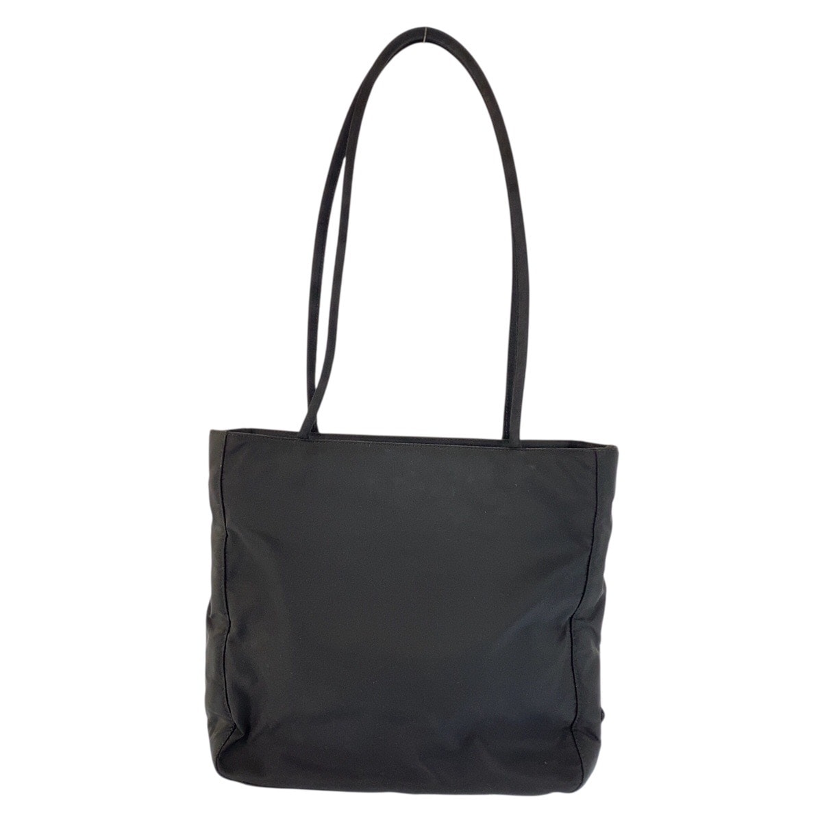 美品 PRADA プラダ テスート 三角ロゴプレート ブラック 黒 シルバー金具 ナイロン トートバッグ ショルダーバッグ 601096 【中古】