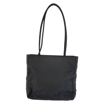 美品 PRADA プラダ テスート 三角ロゴプレート ブラック 黒 シルバー金具 ナイロン トートバッグ ショルダーバッグ 601096 【中古】