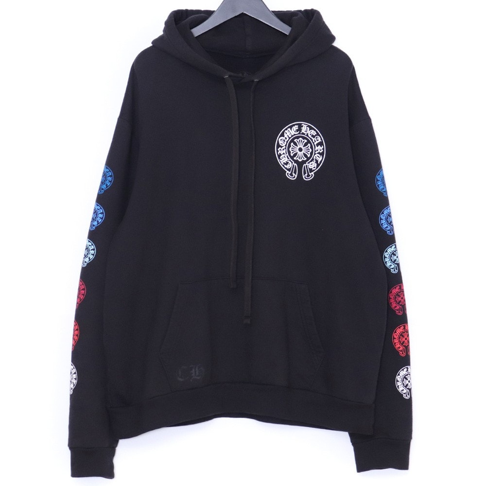 Chrome Hearts Multicolor Horseshoe Logo Hoodie "Black"