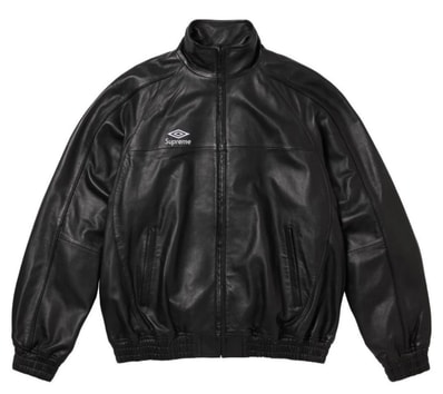 Supreme x Umbro Leather Track Jacket "Black"