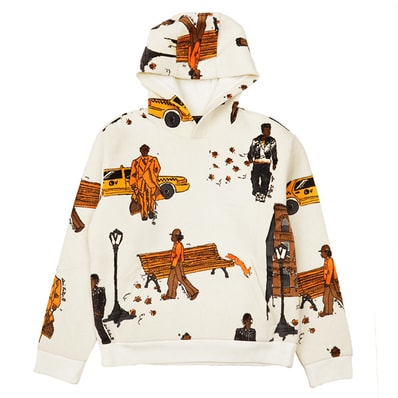 【未使用】LOUIS VUITTON ルイ・ヴィトン パーカー ニューウォーカーズ サイズ S メンズ 2019年製 LV ロゴ ジャガード コットン フーディー スウェット トップス タグ付属 ホワイト 白 イタリア製
