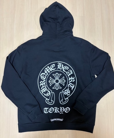 Chrome Hearts Tokyo Exclusive Horseshoe Print Pullover Hoodie "Black"