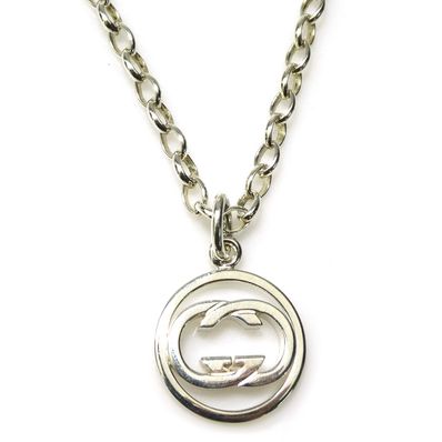 グッチ GUCCI ネックレス インターロッキング シルバー925 シルバー レディース【中古】 e60449a