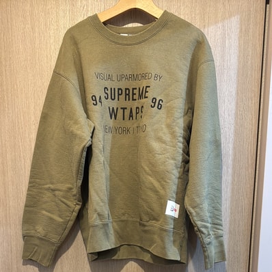 Supreme / WTAPS Crewneck "Light Olive"