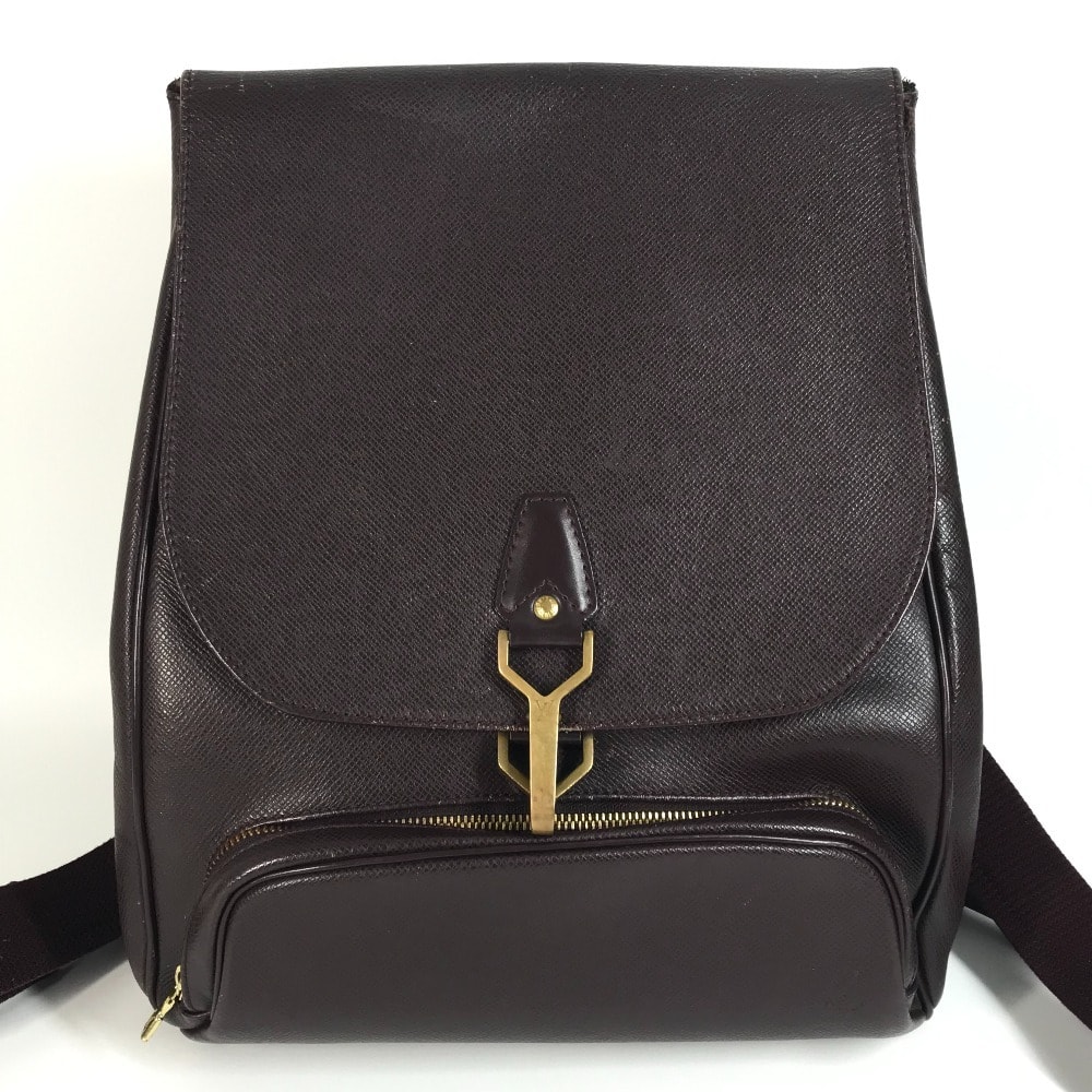 ルイヴィトン LOUIS VUITTON カシアー M30176 タイガ バックパック カバン フラップ リュックサック タイガレザー アカジュー ワインレッド