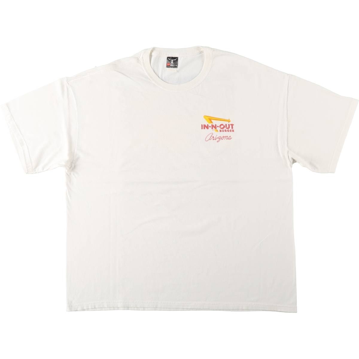 古着 ヘインズ Hanes BEEFY-T IN-N-OUT BURGER インアンドアウトバーガー アドバタイジングTシャツ メンズXXL相当/eaa667307