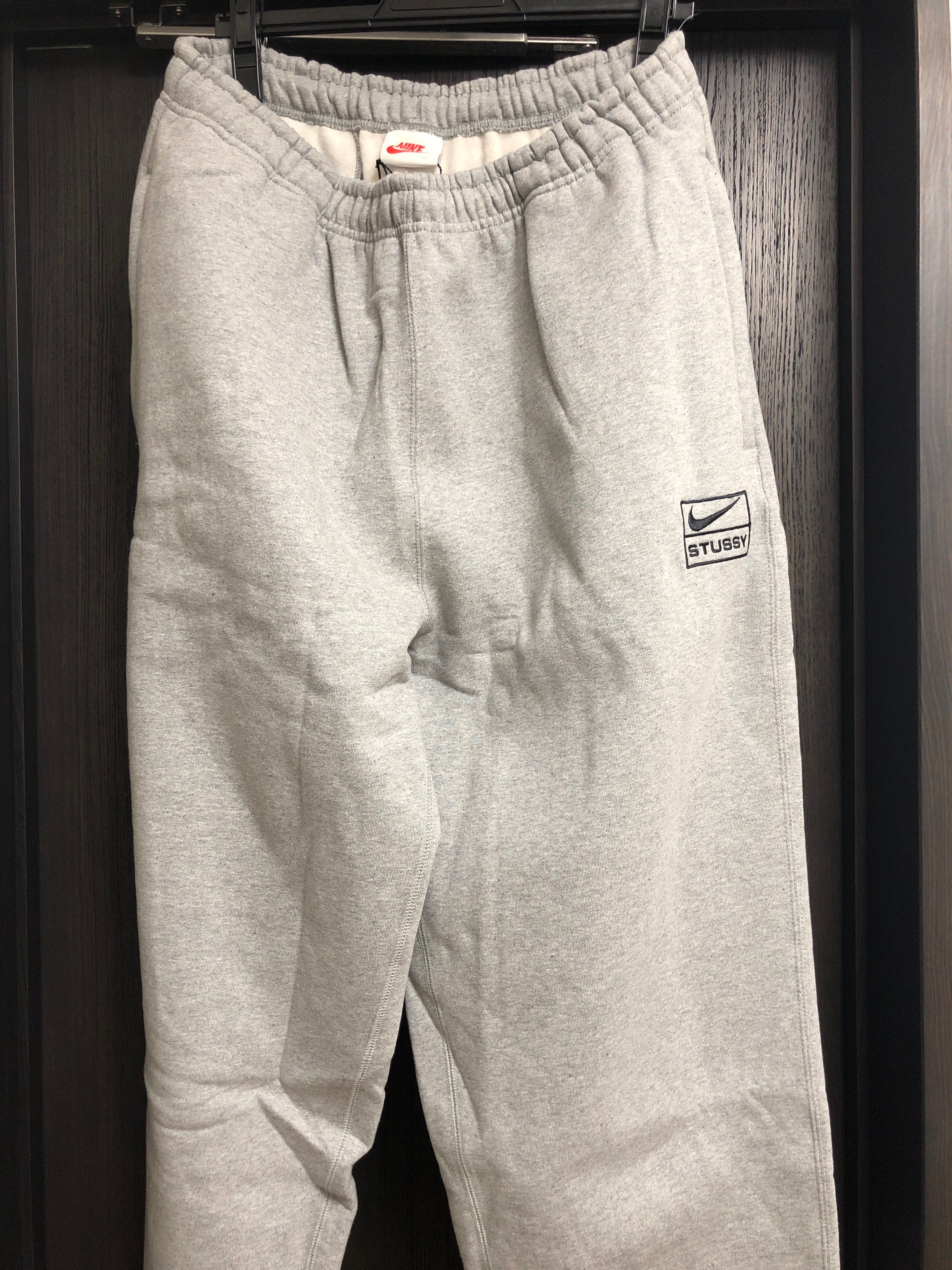Stussy × Nike NRG Washed Fleece Pant (Asia Size) "Grey" DJ9491-063