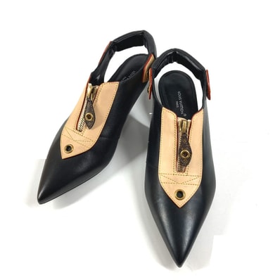 ルイヴィトン LOUIS VUITTON アリュール 1AD301 靴 シューズ ハイヒール パンプス レザー ブラック 美品