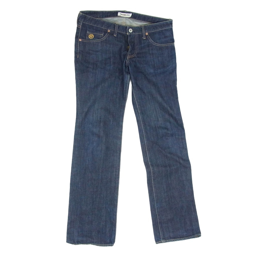 A BATHING APE アベイシングエイプ デニムパンツ NIGO期 BAPSTA バックスター 刺繍 インディゴ デニム パンツ インディゴブルー系 XS【中古】