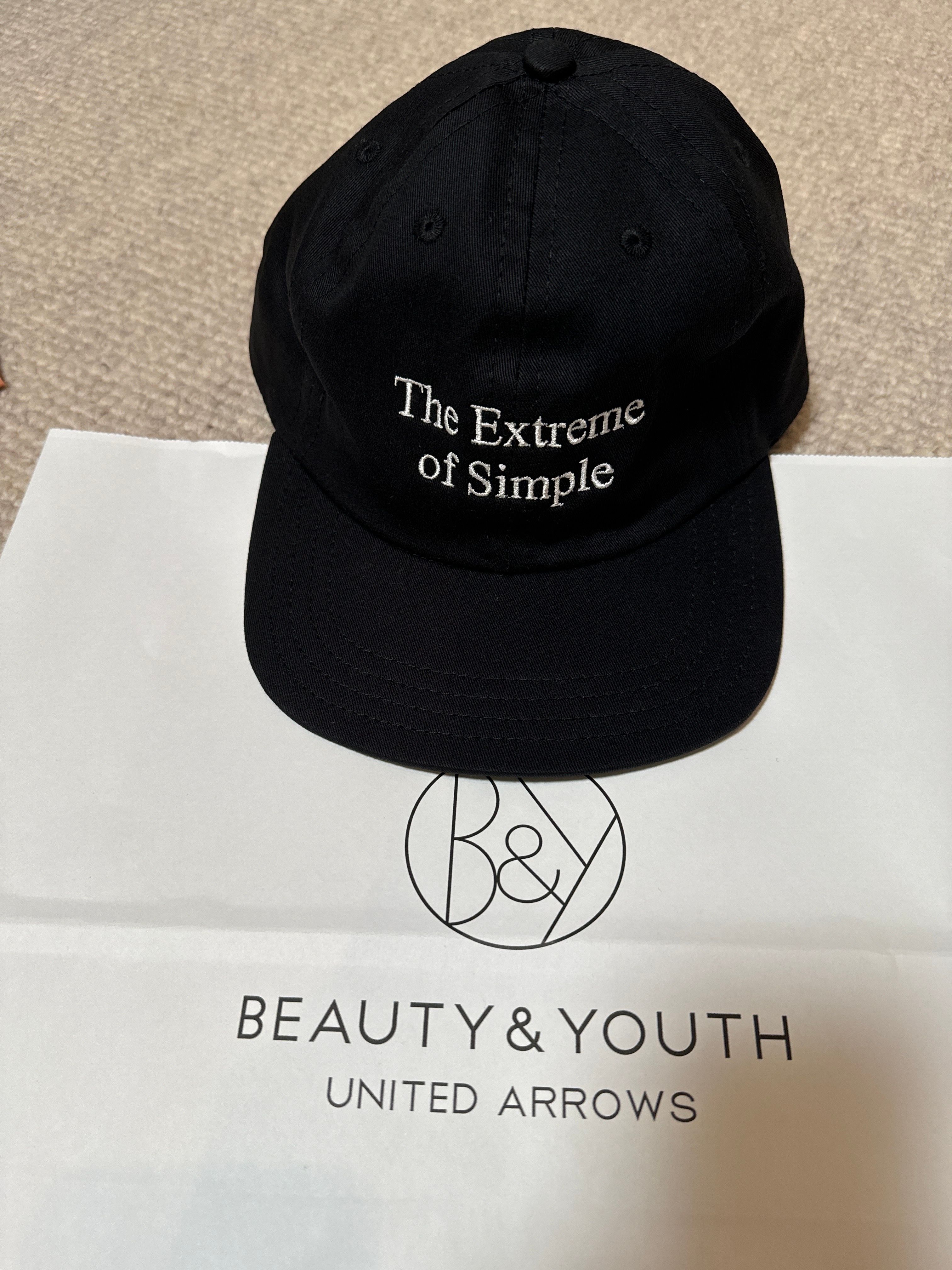 ENNOY Cotton Cap (The Extreme of Simple Logo) "Black" (24SS)