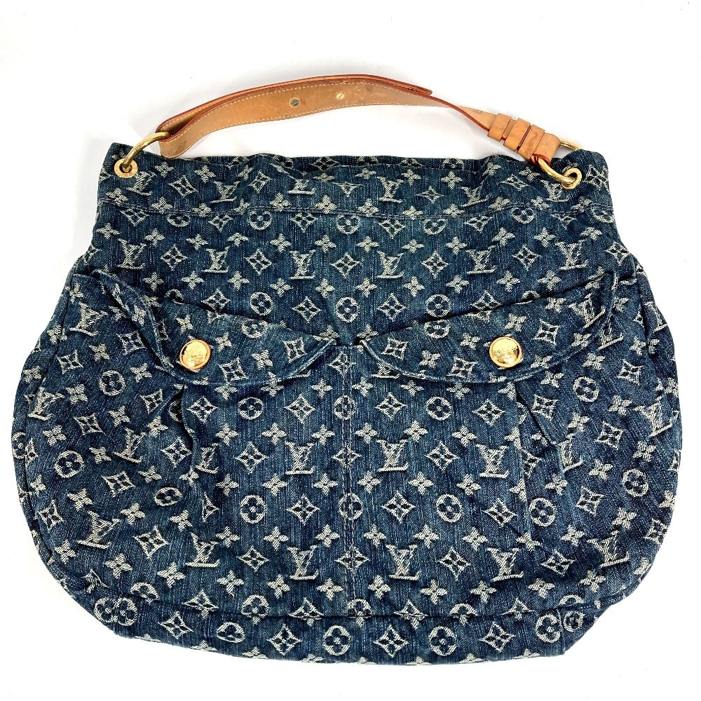 ルイヴィトン LOUIS VUITTON デイリーGM デイリー GM M40493 モノグラムデニム カバン 肩掛け トートバッグ ショルダーバッグ モノグラムデニムキャンバス ブルー