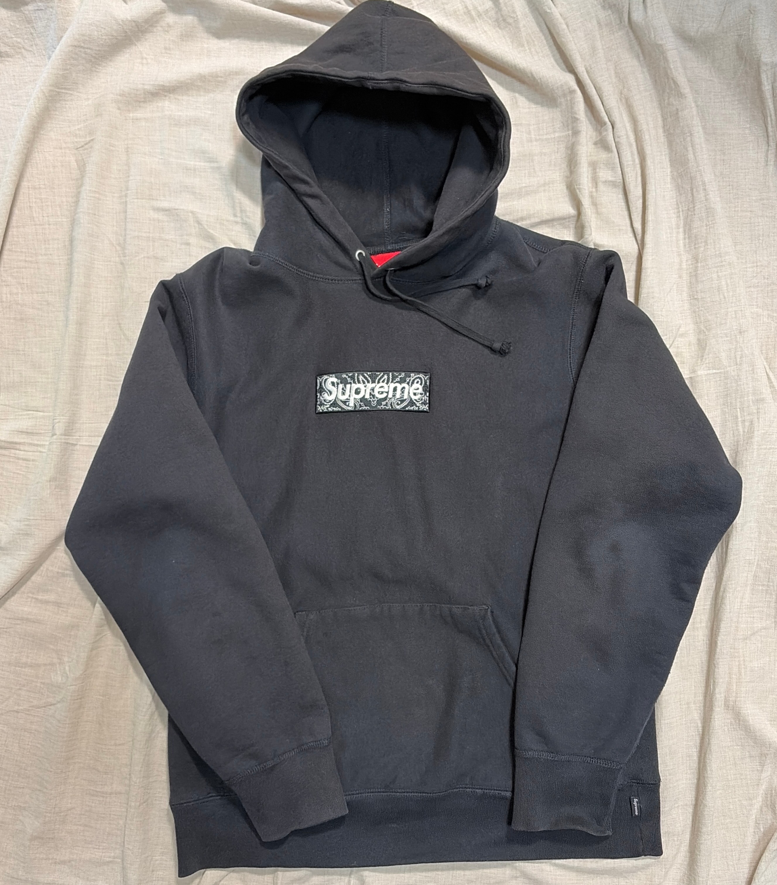 Supreme Bandana Box Logo Hooded Sweatshirt "Black"