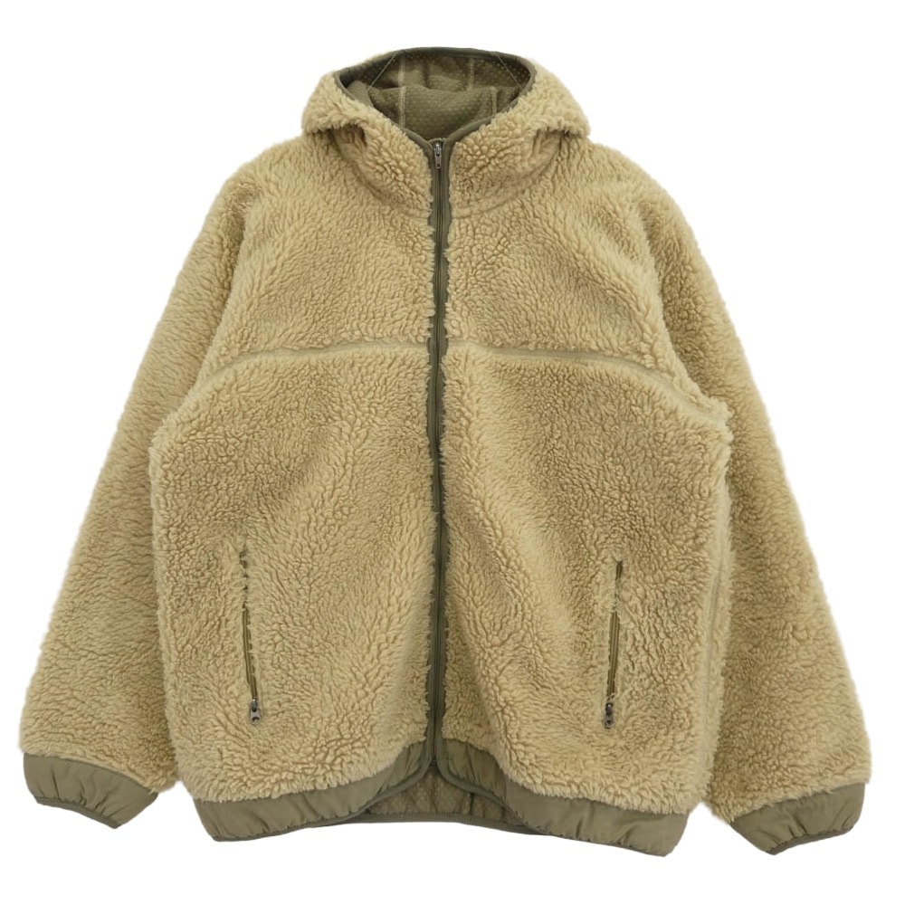 patagonia パタゴニア ジャケット 04AW 20930 RETRO RHYTHM HOODY レトロ リズム フーディー ボア フリース パーカー ベージュ系 L【中古】