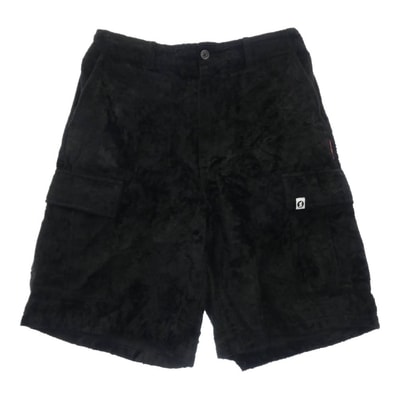 Supreme シュプリーム ショートパンツ 25SS x GOODENOUGH グッドイナフ Crushed Rayon Cargo Short クラッシュ レーヨン カーゴ ショーツ ハーフ ショート パンツ ブラック系 34【中古】