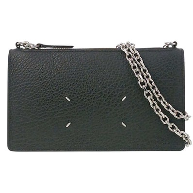 Maison Margiela メゾン マルジェラ 4ステッチ チェーンショルダーバッグ ショルダーバッグ SA1VL0038 レザー ブラック レディース【中古】