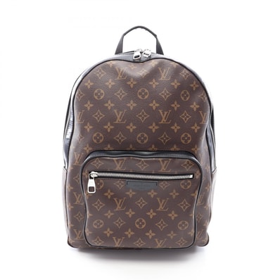 ルイ・ヴィトン LOUIS VUITTON ジョッシュ モノグラムマカサー リュックサック バックパック バッグ PVCコーティングキャンバス レザー メンズ ブラウン系 / ブラック系 M41530 【中古】
