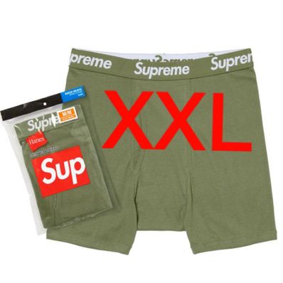 Supreme x Hanes Boxer Briefs (2 Pack) "Olive"