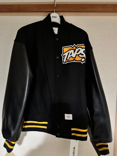 Wtaps New Year's Limited Varsity Jacket Wool. Melton. Toon! "Black"