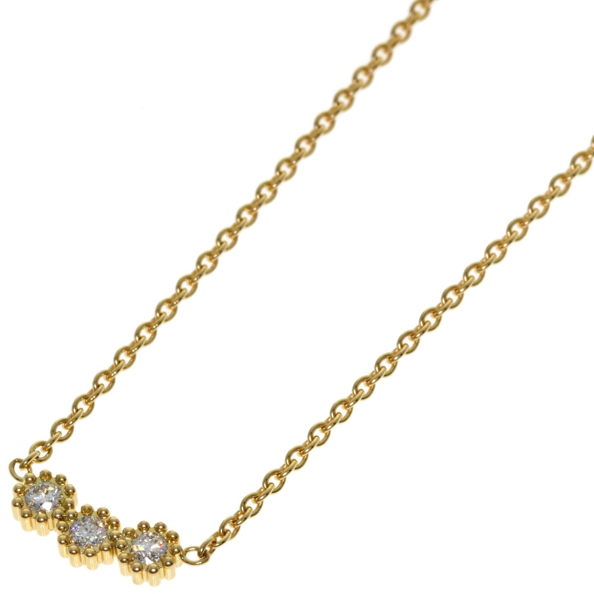 Dior ディオール ミミウィ 3Pダイヤモンド ネックレス K18YG レディース [中古]