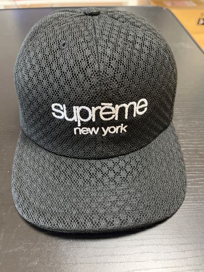 Supreme Classic Logo Air Mesh 6-Panel "Black"