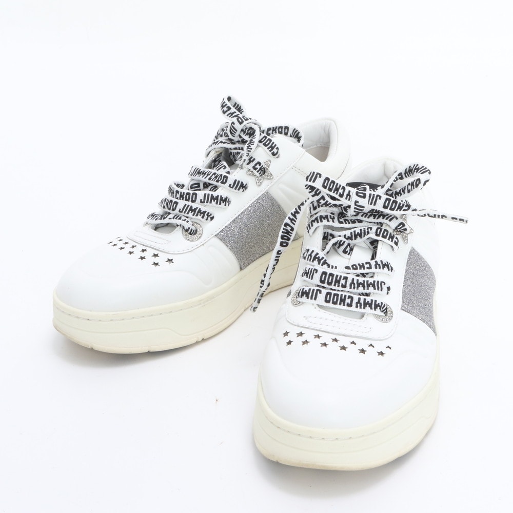 ■美品 ジミーチュウ HAWAII ラメ グリッター 34 スニーカー