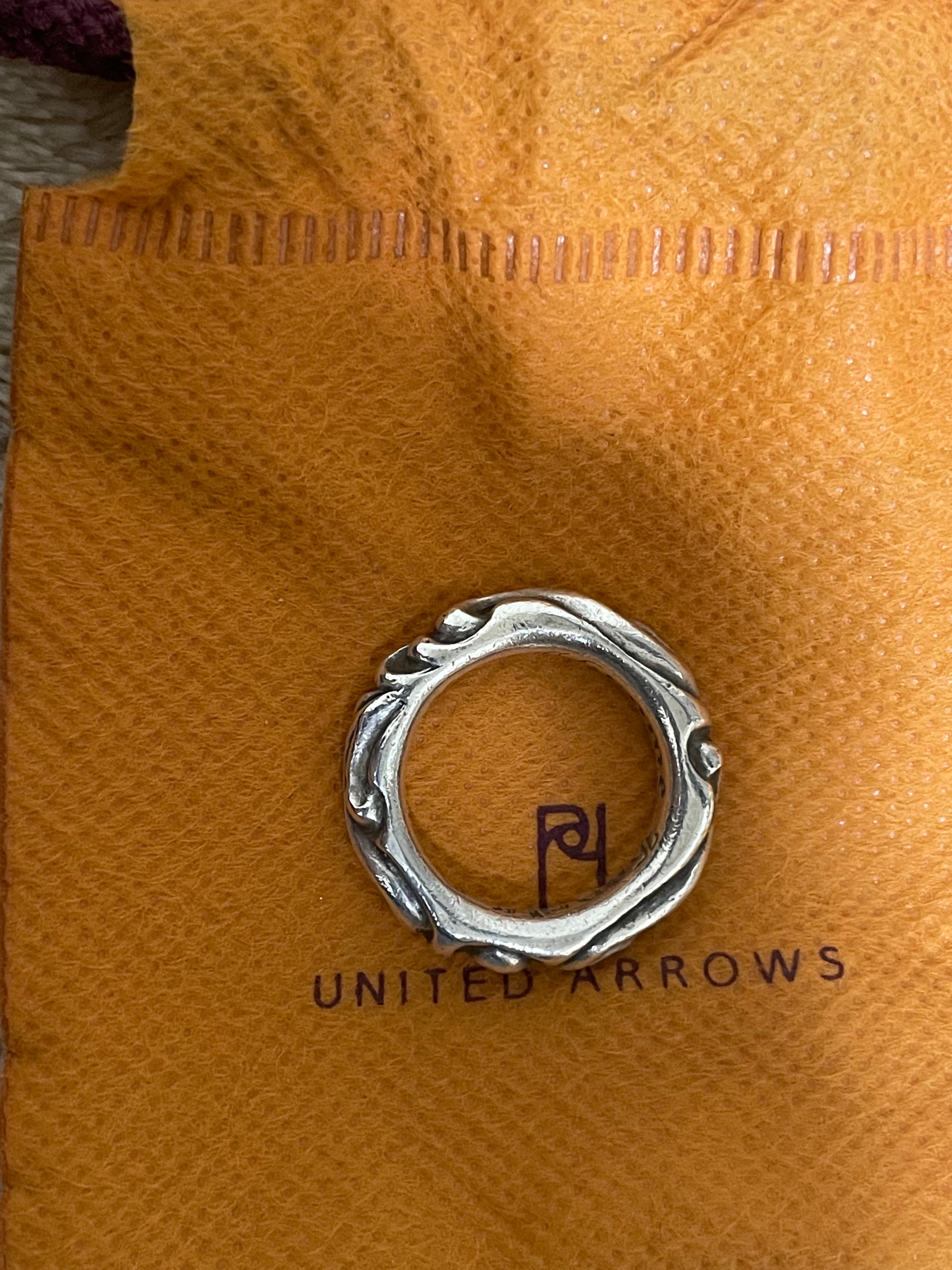 Chrome Hearts Scroll Band Ring "Silver"