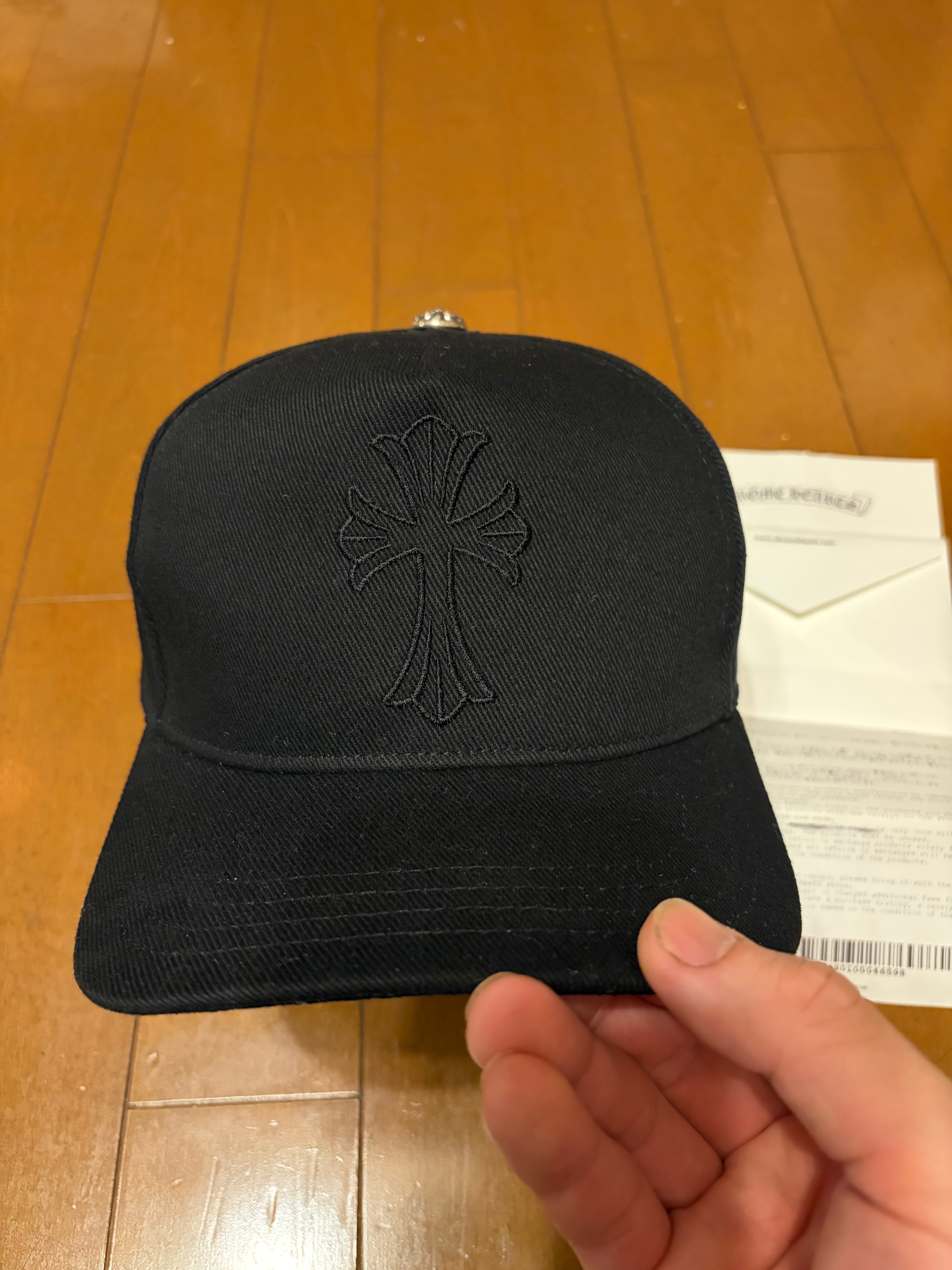Chrome Hearts Baseball Denim Cap Cross "Black"