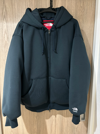 Supreme x The North Face Down Filled Zip Up Hooded Sweatshirt "Navy" NY52400I