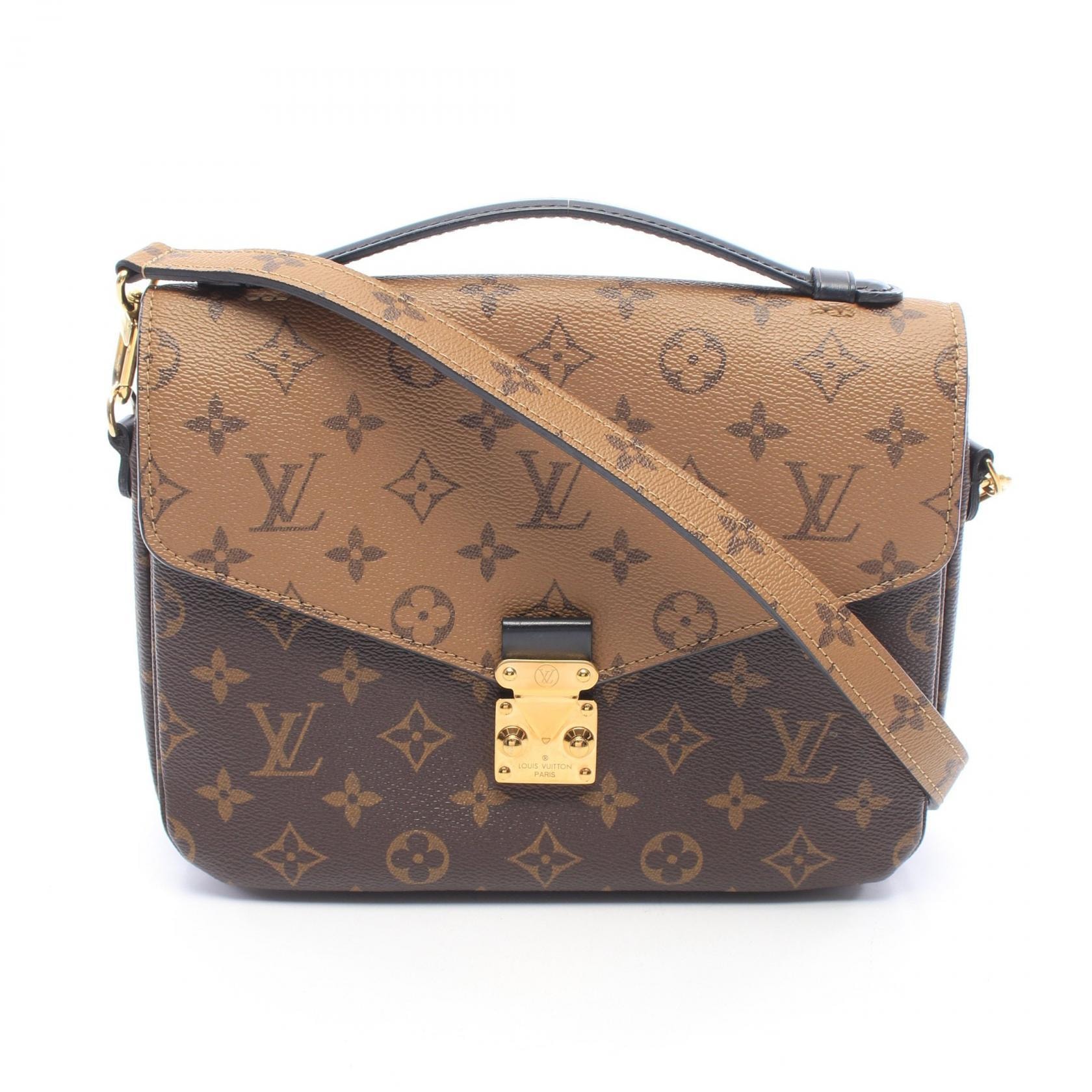 ルイ・ヴィトン LOUIS VUITTON ポシェット メティス MM モノグラムリバース 2WAY ハンドバッグ バッグ PVCコーティングキャンバス レザー モノグラム・リバース レディース ブラウン系 / ブラック系 M44876 【中古】