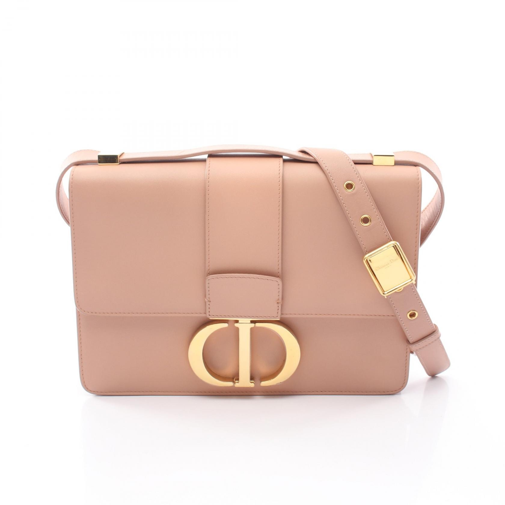 ディオール Dior 30 MONTAIGNE モンテーニュ ショルダーバッグ バッグ レザー レディース ピンク系 【中古】