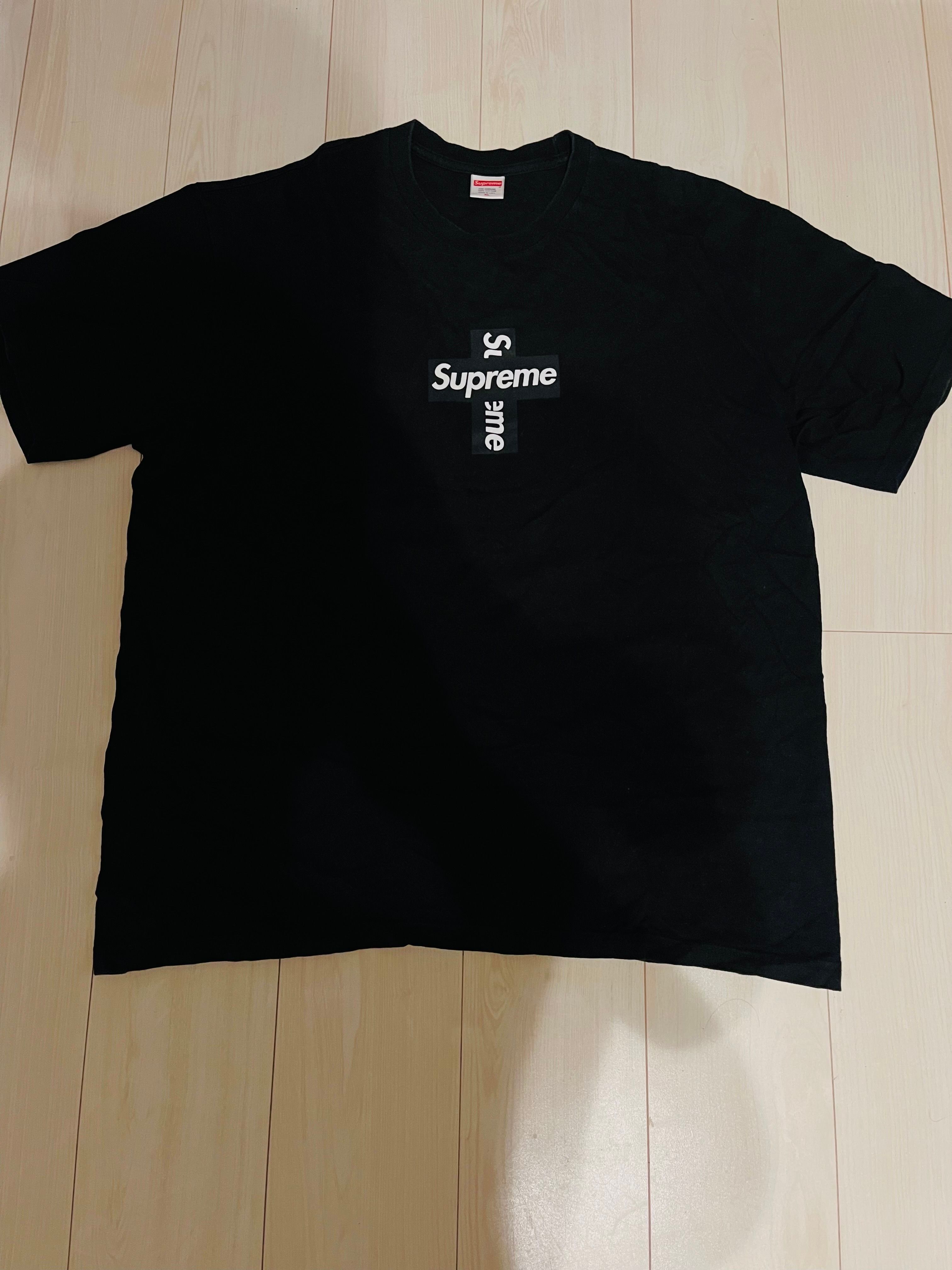 Supreme Cross Box Logo Tee "Black"