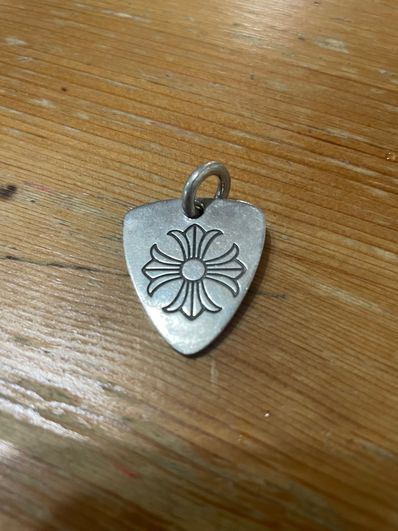 Chrome Hearts Guitar Pick Charm CH Plus "Silver"