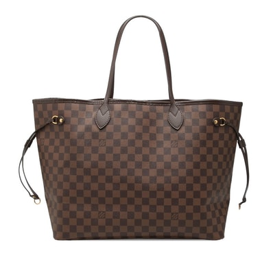 ルイ ヴィトン ダミエ ネヴァーフルGM トートバッグ ショルダー N51106 ブラウン PVC レザー レディース LOUIS VUITTON 【中古】