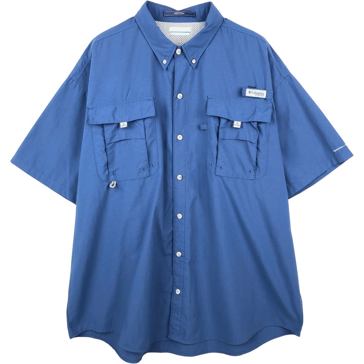 古着 コロンビア Columbia PFG BAHAMA OMNI-SHADE オムニシェイド ボタンダウン 半袖 フィッシングシャツ メンズXL相当/eaa664983