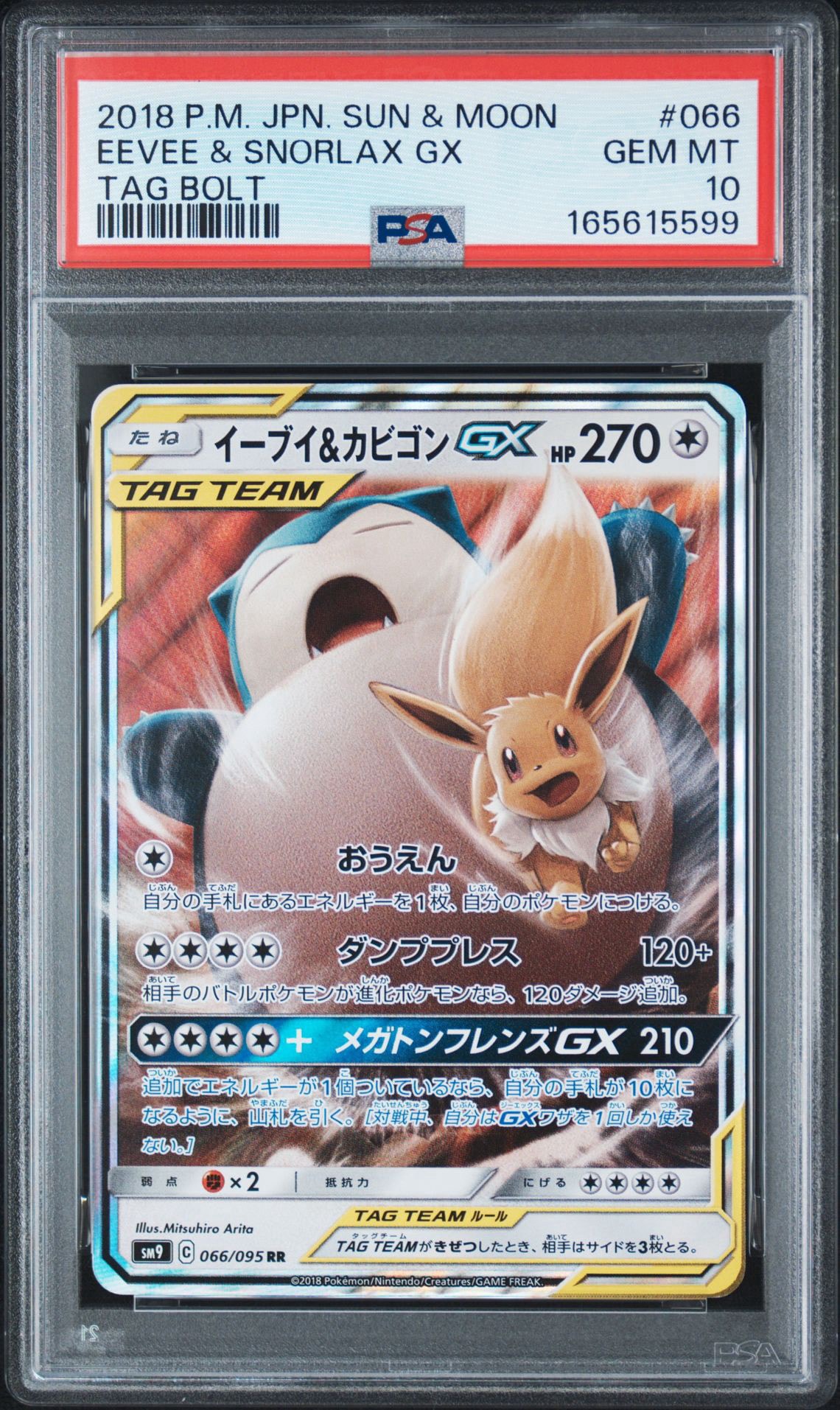 Eevee & Snorlax GX RR [SM9 066/095](Expansion Pack "Tag Bolt")