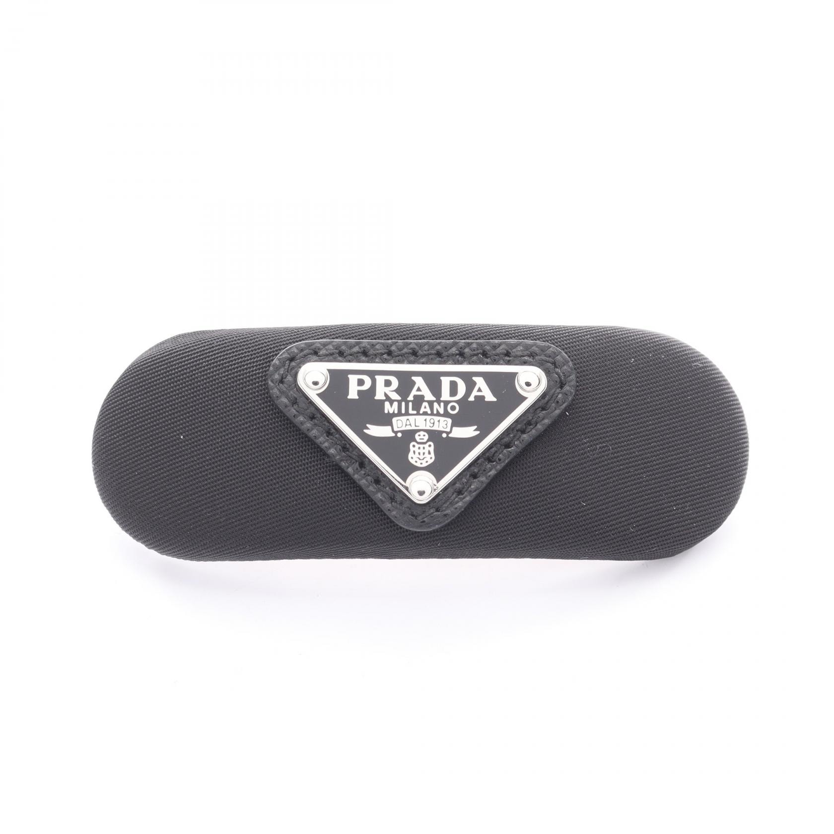PRADA Women's Fabric Hair Clip "Black"