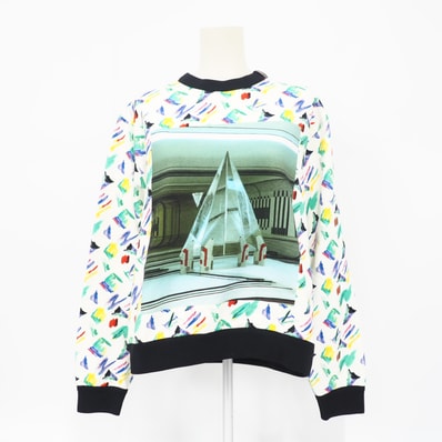 未使用 LOUIS VUITTON ルイ・ヴィトン グラフィックプリント スウェット XS RW191B FED FGST77 その他トップス マルチカラー コットン レディース