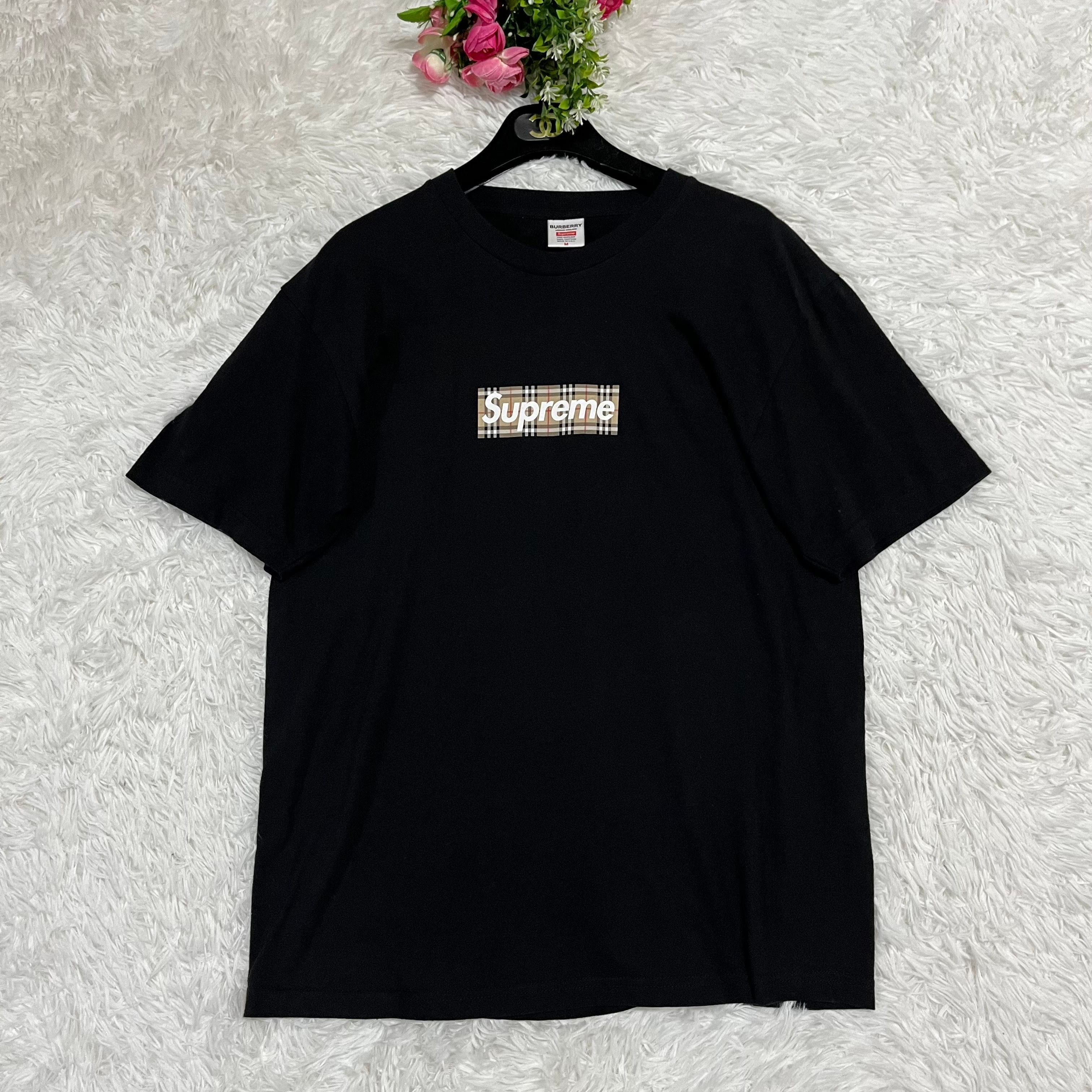Supreme / Burberry Box Logo Tee "Black"